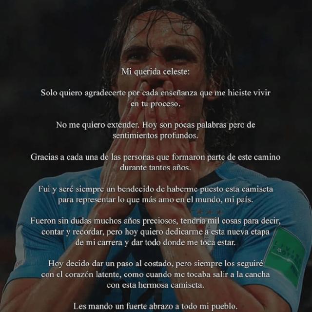 足球即时比分-卡瓦尼宣布结束国脚生涯，他为何不顾贝尔萨的征召