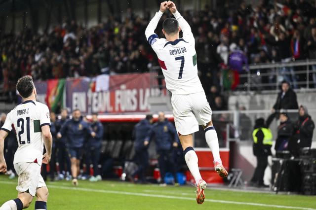 足球比赛-C罗204战128球 葡萄牙2比0赢列支顿士登豪取9连胜